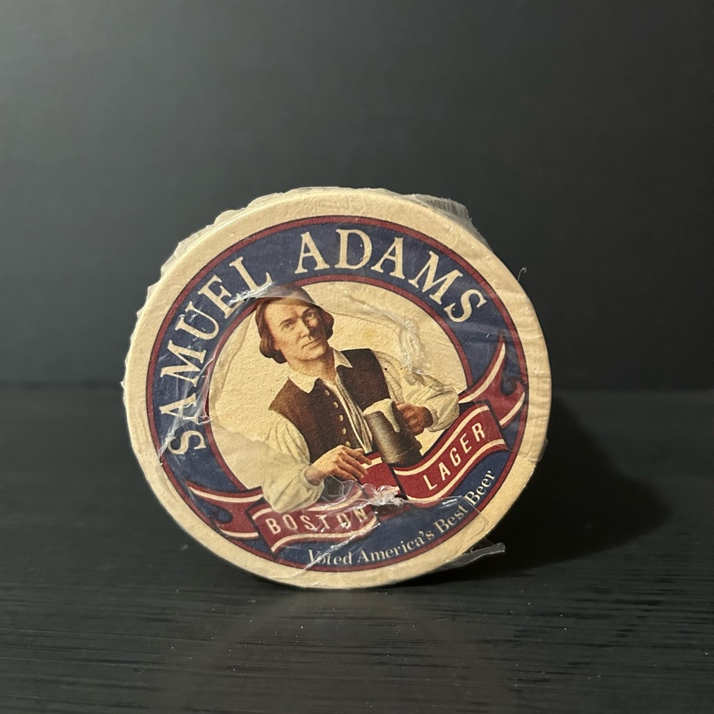 Vintage Sleeve Of Samuel Adams Boston Lager Coasters